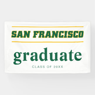 Diploma-uitreiking Universiteit van San Francisco Spandoek
