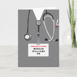 Diploma-uitreiking verpleegkunde Gefeliciteerd ver Kaart
