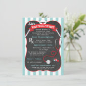 Diploma-uitreiking verpleegkunde medisch recept kaart (Staand voorkant)