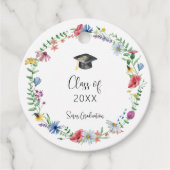 Diploma-uitreiking Wilde Bloemen Bedankjes Labels (Voorkant)