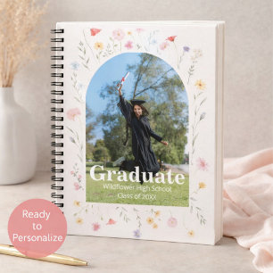 Diploma-uitreiking wilde bloemen notitieboek
