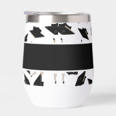 Diploma-uitreiking Zwart Witte Mutsen Feestartikel (Rechts)