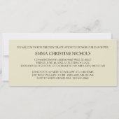 Diploma-uitreikingen/Feestuitnodigingen [Crème] Kaart (Achterkant)