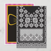 Diploma-uitreikings-, verjaardags- en levensgebeur aankondiging (Voorkant / Achterkant)