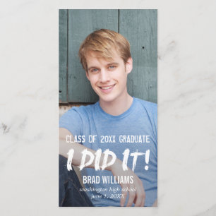 Diploma-uitreikingsaankondiging Aankondiging