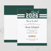 Diploma-uitreikingsfeest Geslaagd 2026 Uitnodiging (Voorkant / Achterkant)