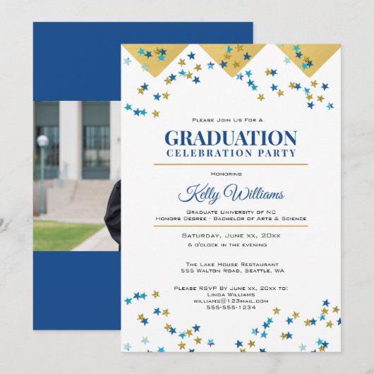 Diploma-uitreikingsfeest Kaart (Voorkant / Achterkant)