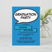 Diploma-uitreikingsfeest Klas van 2022 Modern Blau Kaart (Staand voorkant)