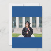 Diploma-uitreikingsfeest partij kaart (Achterkant)