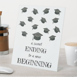 Diploma-uitreikingsfeest Sokkel Bord Reclamebord Met Voetstuk