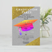 Diploma-uitreikingsfeest uitnodiging (Staand voorkant)