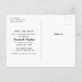 Diploma-uitreikingsfoto collage aankondigingskaart (Achterkant)