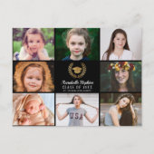 Diploma-uitreikingsfoto collage aankondigingskaart (Voorkant)