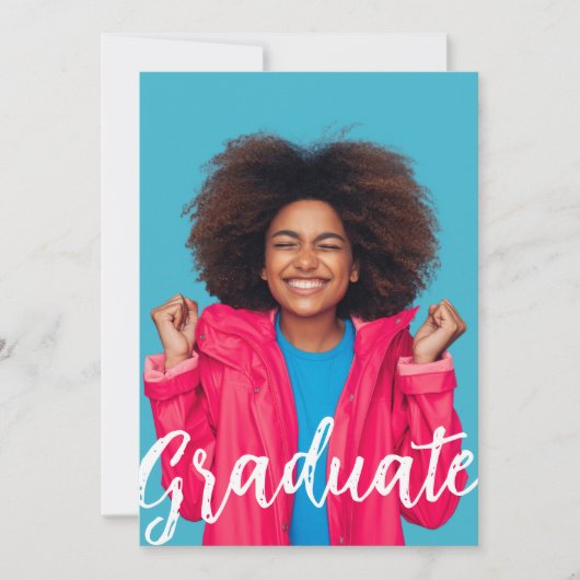 Diploma-uitreikingsfoto Plat Kaartje (Voorkant)
