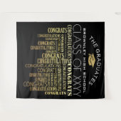 Diploma-uitreikingsfotobooth achtergrond wandkleed (Voorkant (horizontaal))