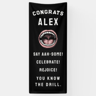 Diploma-uitreikingspartijbanner voor creatieve tan spandoek
