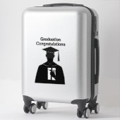 Diploma vasthoudend afgestudeerde sticker (Koffer)
