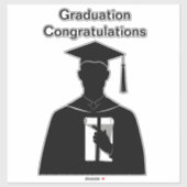 Diploma vasthoudend afgestudeerde sticker (Vel)