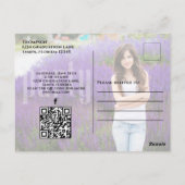 Diploma Vellum Modern Foto | QR Code Website Briefkaart (Achterkant)