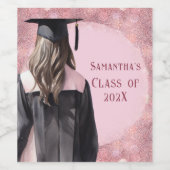 Diploma-wijn Gepersonaliseerde etiketten (Enkel label)