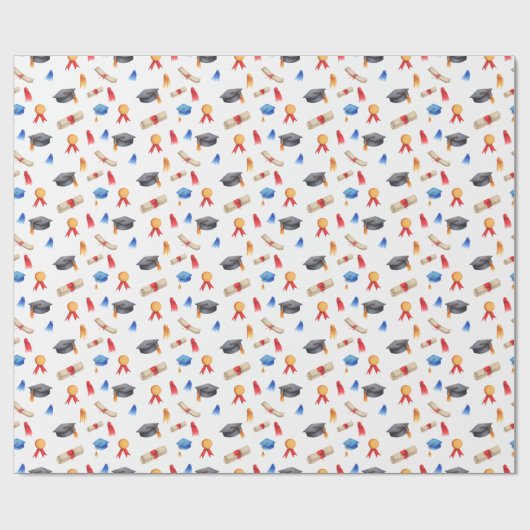 Diploma's afstuderen Caps Cadeaupapier (Vlak)
