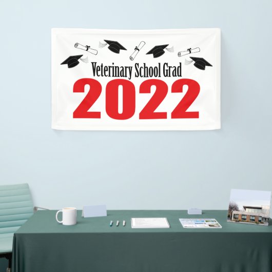 Diploma's en Afstudeerder van de diergeneeskunde 2 Spandoek (Beurs)