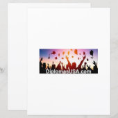 diploma's of diploma's op de middelbare school Rep (Voorkant / Achterkant)