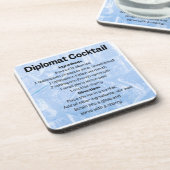 Diplomat Cocktail Recipe Bier Onderzetter (Linkerzijde)