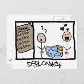 Diplomatie: Vis en chips Briefkaart (Voorkant / Achterkant)