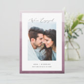 Dipped Border | Foto-Verloving Aankondiging (Staand voorkant)