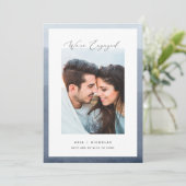 Dipped Border | Foto-Verloving Aankondiging (Staand voorkant)