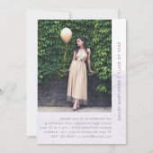 Dipped Pastel One Photo Graduation Party Kaart (Voorkant)