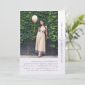 Dipped Pastel One Photo Graduation Party Kaart (Staand voorkant)