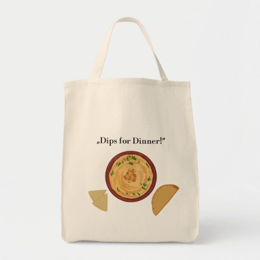 Dips voor het avondeten! tote bag (Voorkant)