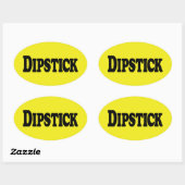 Dipstick Ovale Sticker (Vel)