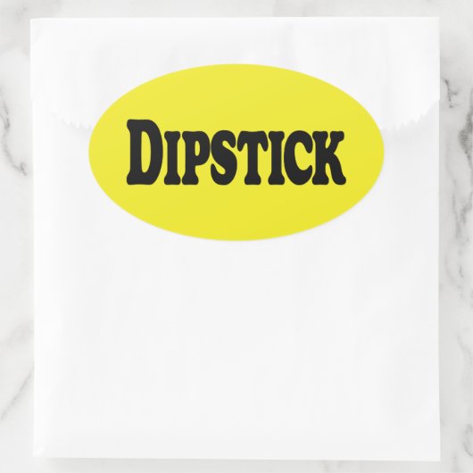 Dipstick Ovale Sticker (Tas)