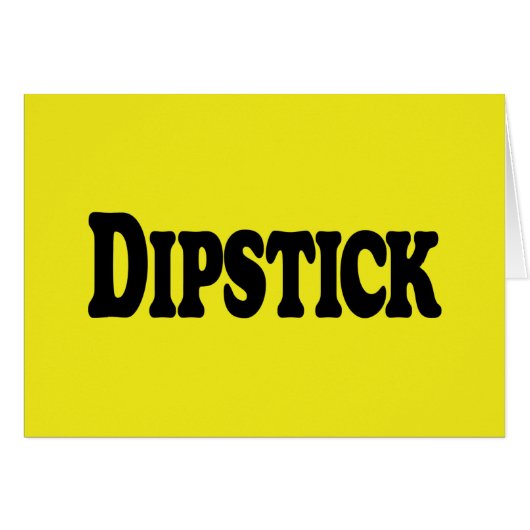 Dipstick Wenskaart (Voorkant Horizontaal)