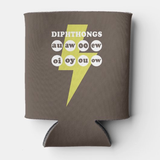 Dipthongs Engels leren met phonics Blikjeskoeler (Voorkant)