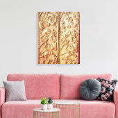 Diptych met een leeuwenjachtscène canvas afdruk (Insitu (Woonkamer))