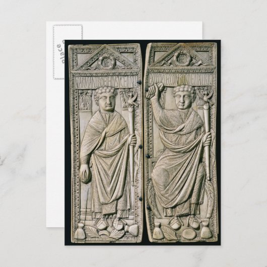 Diptych of Boethius Consul in 487 AD Briefkaart (Voorkant / Achterkant)