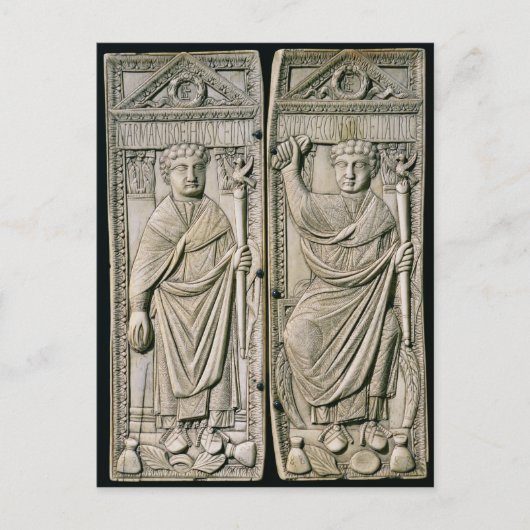Diptych of Boethius Consul in 487 AD Briefkaart (Voorkant)