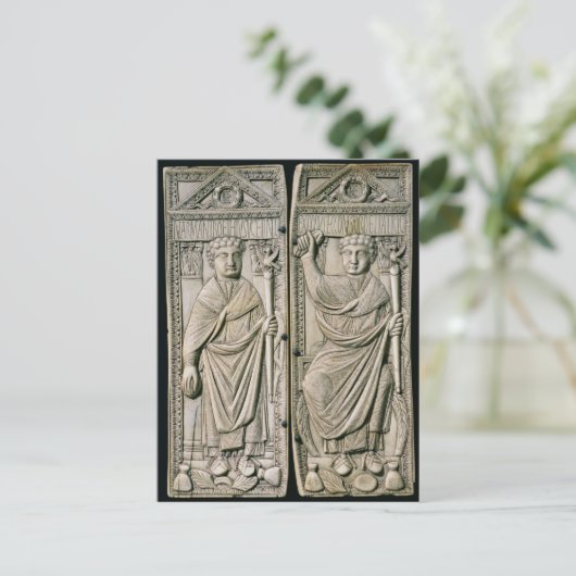 Diptych of Boethius Consul in 487 AD Briefkaart (Staand voorkant)