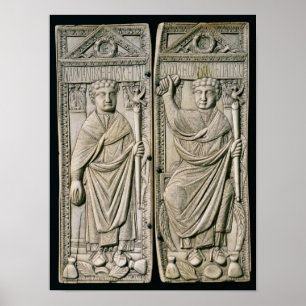 Diptych of Boethius Consul in 487 AD Poster