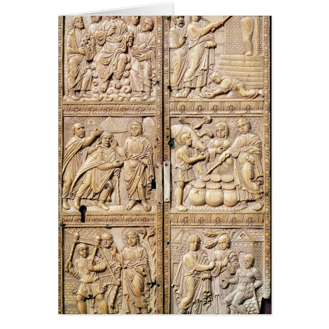 Diptych toont de Miracles van Christus (Voorkant)