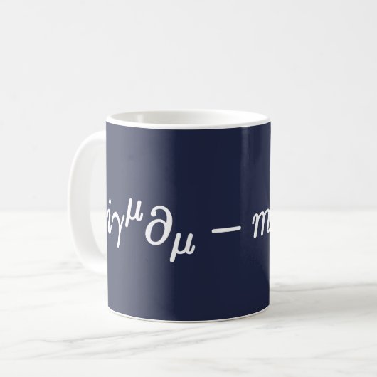Dirac Equation Science wiskundige vergelijkingen M Koffiemok (Voorkant links)