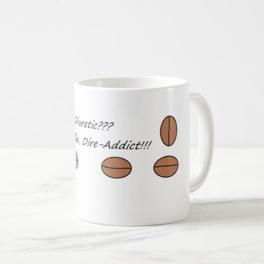 Dire-Addict Coffee Mok (Voorkant rechts)