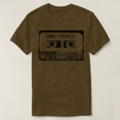 Dire Straits-Cassettebandje T-shirt (Design voorkant)