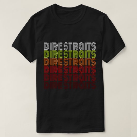 Dire Straits Millésime classique T-shirt (Design voorkant)
