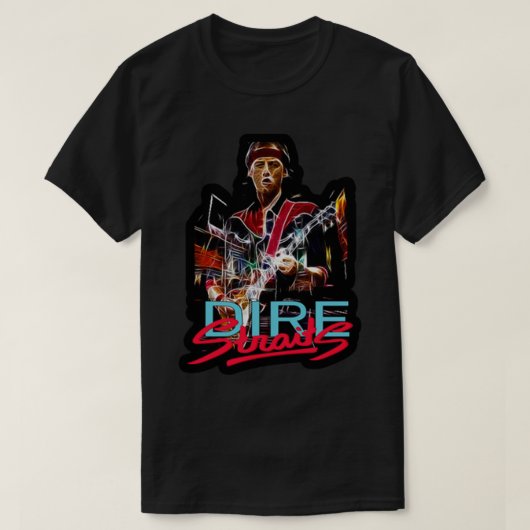 DIRE STRAITS MUSIC ARTWORK T-SHIRT (Design voorkant)