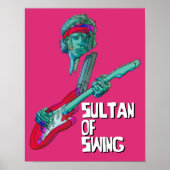 Dire Sultan of Swing Pop Rock 70s  Musi Poster (Voorkant)